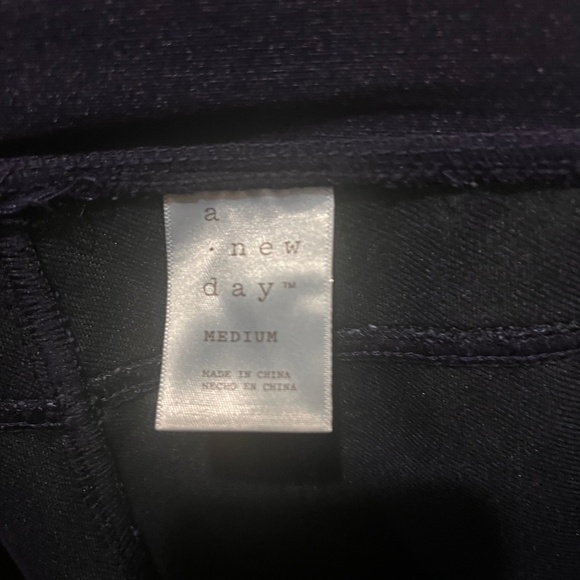 High Waist Leggings A New Day Size Medium Blue Jean Stretch - Picture 3 of 3